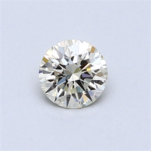 Picture of 0.41 Carats, Round Diamond with Excellent Cut, M Color, IF Clarity and Certified by GIA