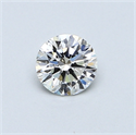 0.41 Carats, Round Diamond with Very Good Cut, H Color, VS1 Clarity and Certified by GIA