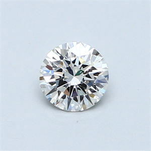 Picture of 0.42 Carats, Round Diamond with Excellent Cut, H Color, SI1 Clarity and Certified by GIA