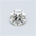 0.41 Carats, Round Diamond with Excellent Cut, H Color, VVS2 Clarity and Certified by EGL