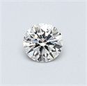 0.41 Carats, Round Diamond with Excellent Cut, G Color, VVS2 Clarity and Certified by EGL