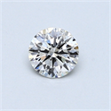 0.41 Carats, Round Diamond with Very Good Cut, I Color, SI1 Clarity and Certified by GIA