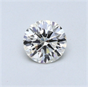 0.41 Carats, Round Diamond with Excellent Cut, H Color, VS1 Clarity and Certified by EGL