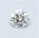 0.41 Carats, Round Diamond with Very Good Cut, I Color, VS2 Clarity and Certified by GIA