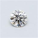 0.41 Carats, Round Diamond with Excellent Cut, G Color, VS2 Clarity and Certified by EGL