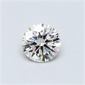 0.41 Carats, Round Diamond with Excellent Cut, G Color, IF Clarity and Certified by EGL