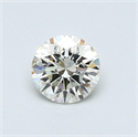 0.41 Carats, Round Diamond with Excellent Cut, I Color, VS2 Clarity and Certified by GIA