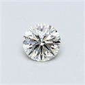 0.41 Carats, Round Diamond with Excellent Cut, I Color, VS2 Clarity and Certified by EGL