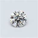 0.41 Carats, Round Diamond with Excellent Cut, G Color, VVS1 Clarity and Certified by EGL