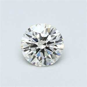 Picture of 0.40 Carats, Round Diamond with Excellent Cut, L Color, VS1 Clarity and Certified by GIA