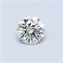 0.40 Carats, Round Diamond with Very Good Cut, I Color, SI2 Clarity and Certified by GIA