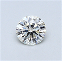 0.40 Carats, Round Diamond with Excellent Cut, H Color, SI1 Clarity and Certified by EGL