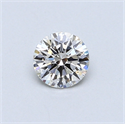 0.40 Carats, Round Diamond with Excellent Cut, I Color, VS2 Clarity and Certified by GIA