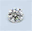 0.40 Carats, Round Diamond with Excellent Cut, G Color, SI1 Clarity and Certified by EGL