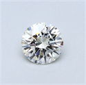 0.40 Carats, Round Diamond with Excellent Cut, H Color, IF Clarity and Certified by EGL