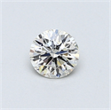 0.40 Carats, Round Diamond with Excellent Cut, H Color, VS1 Clarity and Certified by EGL