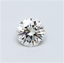 0.40 Carats, Round Diamond with Excellent Cut, G Color, VVS2 Clarity and Certified by EGL