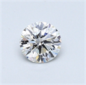 0.40 quilates, Redondo Diamante , Color F, claridad SI1 y certificado por GIA