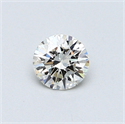 0.40 Carats, Round Diamond with Excellent Cut, H Color, VS1 Clarity and Certified by EGL