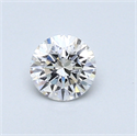0.40 Carats, Round Diamond with Very Good Cut, F Color, VS2 Clarity and Certified by GIA