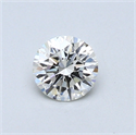 0.40 Carats, Round Diamond with Excellent Cut, G Color, VVS2 Clarity and Certified by EGL