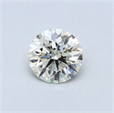 0.40 Carats, Round Diamond with Excellent Cut, I Color, VS2 Clarity and Certified by EGL