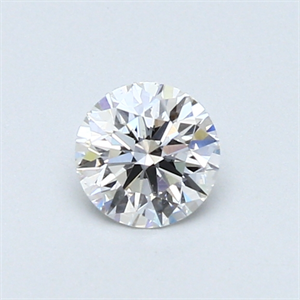 Picture of 0.40 Carats, Round Diamond with Excellent Cut, E Color, VS2 Clarity and Certified by GIA