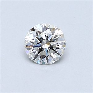 Picture of 0.40 Carats, Round Diamond with Very Good Cut, H Color, VVS1 Clarity and Certified by GIA