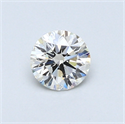 0.40 Carats, Round Diamond with Excellent Cut, I Color, VS1 Clarity and Certified by GIA