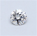 0.40 Carats, Round Diamond with Excellent Cut, E Color, SI1 Clarity and Certified by GIA