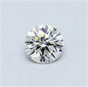 0.40 Carats, Round Diamond with Excellent Cut, H Color, VS2 Clarity and Certified by GIA