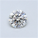 0.40 Carats, Round Diamond with Excellent Cut, H Color, IF Clarity and Certified by EGL