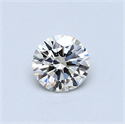 0.42 Carats, Round Diamond with Excellent Cut, J Color, VVS2 Clarity and Certified by GIA