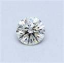 0.42 Carats, Round Diamond with Very Good Cut, H Color, VS2 Clarity and Certified by GIA