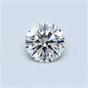 0.40 Carats, Round Diamond with Excellent Cut, J Color, VS2 Clarity and Certified by GIA