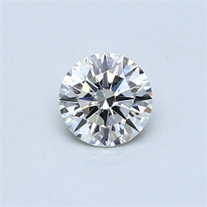 Picture of 0.40 Carats, Round Diamond with Excellent Cut, J Color, VS2 Clarity and Certified by GIA