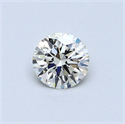 0.42 Carats, Round Diamond with Very Good Cut, J Color, VS2 Clarity and Certified by GIA