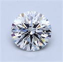 1.18 Carats, Round Diamond with Excellent Cut, F Color, VVS1 Clarity and Certified by GIA