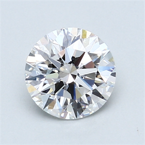 Picture of 1.06 Carats, Round Diamond with Excellent Cut, D Color, IF Clarity and Certified by GIA