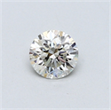 0.40 Carats, Round Diamond with Good Cut, I Color, VVS2 Clarity and Certified by GIA