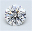 1.08 Carats, Round Diamond with Excellent Cut, F Color, VVS1 Clarity and Certified by GIA