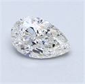 0.90 Carats, Pear Diamond with  Cut, G Color, I1 Clarity and Certified by GIA