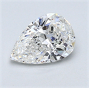 0.90 Carats, Pear Diamond with  Cut, G Color, SI1 Clarity and Certified by GIA