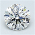 1.50 quilates, Redondo Diamante , Color H, claridad SI1 y certificado por GIA