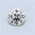 0.56 Carats, Round Diamond with Excellent Cut, H Color, SI1 Clarity and Certified by EGL