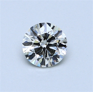 0.50 Carats, Round Diamond with Excellent Cut, G Color, VS2 Clarity and Certified by EGL