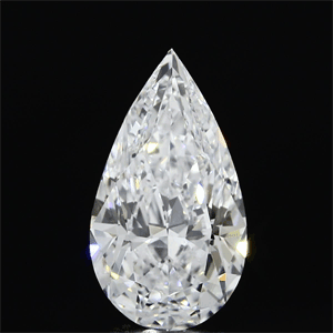 Picture of 3.15 Carats, Pear Diamond with  Cut, D Color, IF Clarity and Certified by GIA