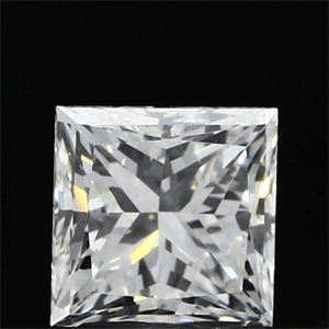 2.04 Carats, Princess Diamond with  Cut, G Color, IF Clarity and Certified by GIA