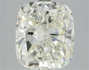 5.33 Carats, Cushion Diamond with  Cut, J Color, VVS2 Clarity and Certified by HRD
