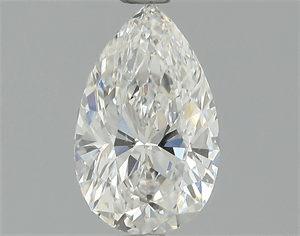 1.06 Carats, Pear Diamond with  Cut, G Color, SI1 Clarity and Certified by HRD